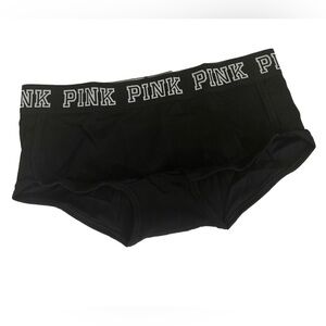 PINK Victoria's Secret Black Low Rise Boyshort